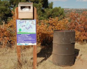 Dog waste pick-up station